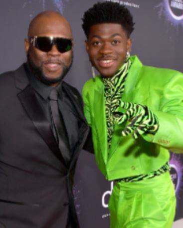 Lil Nas X with his father Robert Stafford